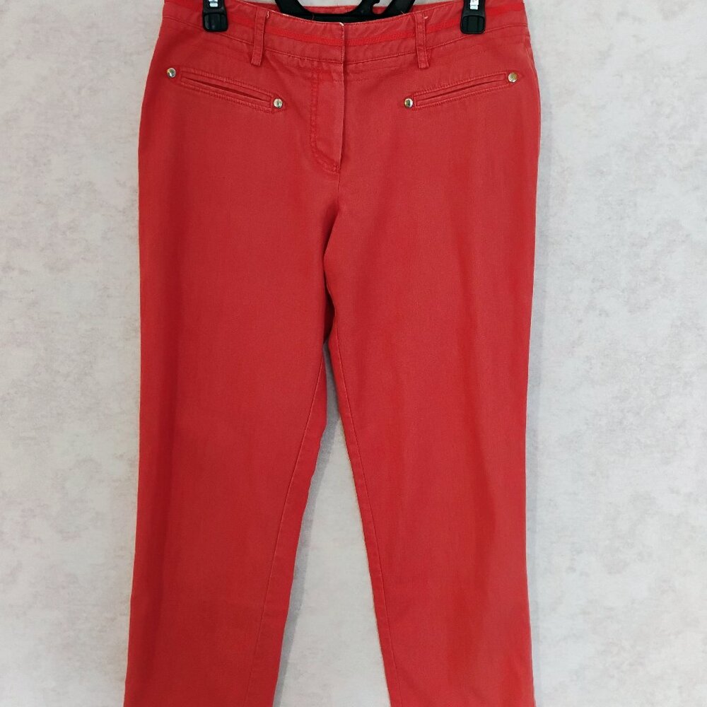 New Directions Coral Red Pants Size 6